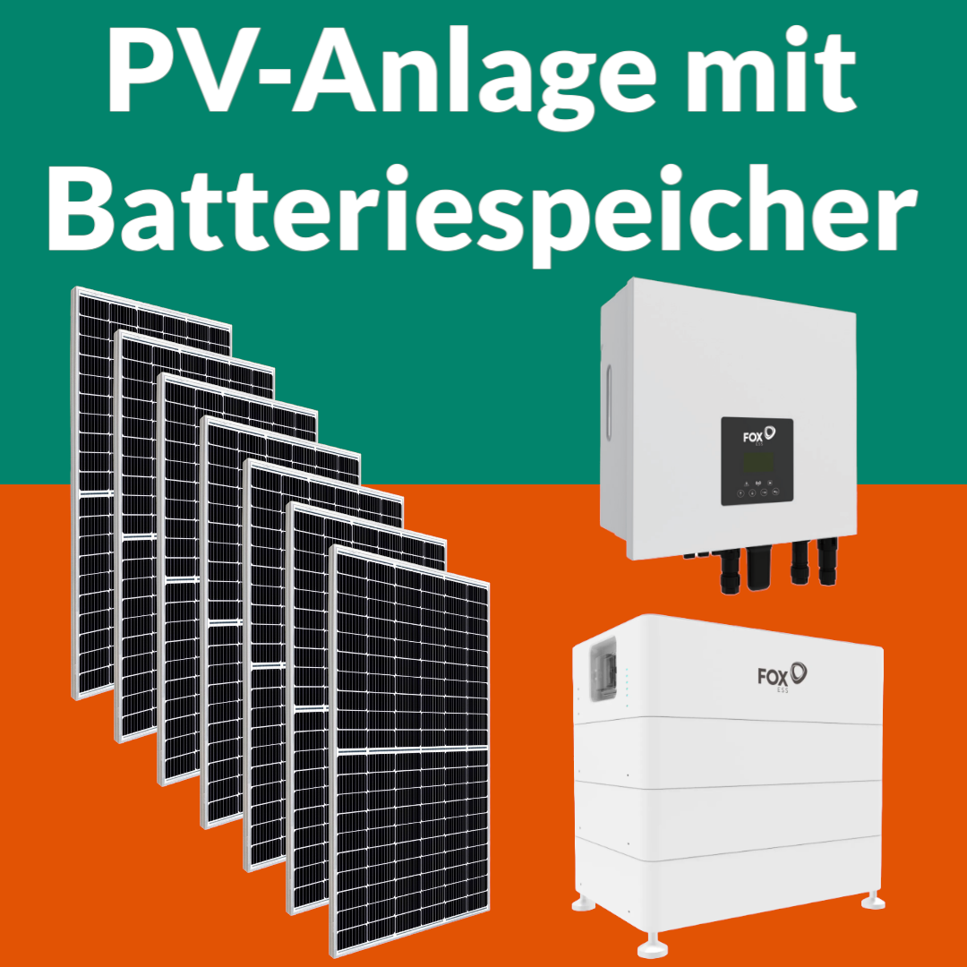PV Anlage mit Batteriespeicher Solarspeicher Photovoltaik Balkonkraftwerk