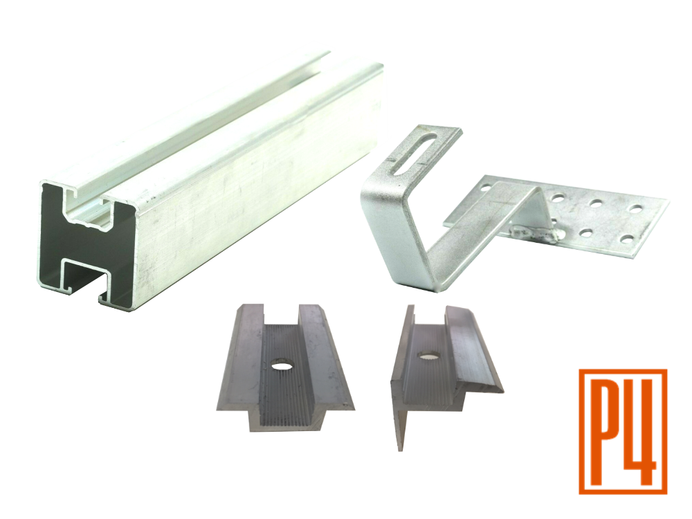 PV-Montagesystem Set hochkant - Ziegeldach Frankfurter Pfanne - wählbar 1-10 Module kaufen in günzburg ulm stuttgart münchen krumbach heidenheim